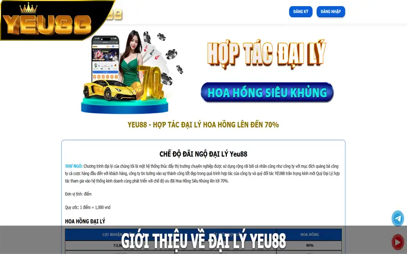 Giới thiệu về đại lý Yeu88