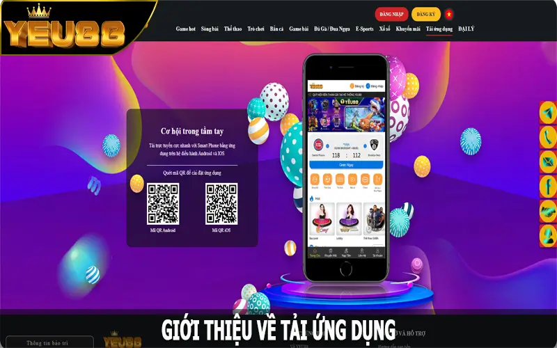 Giới thiệu về tải app Yeu88