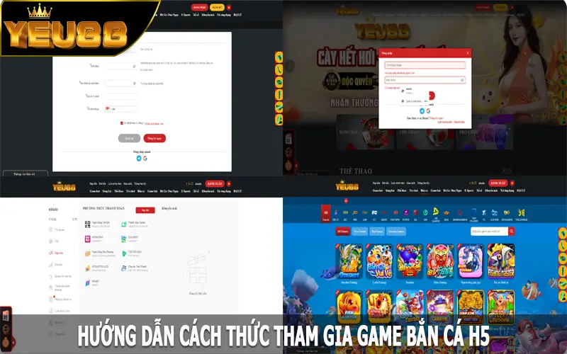 Hướng dẫn cách thức tham gia game bắn cá H5 dễ dàng