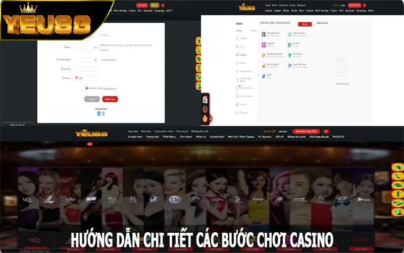 Hướng dẫn chi tiết các bước chơi casino ở Yeu88 dành cho tân binh